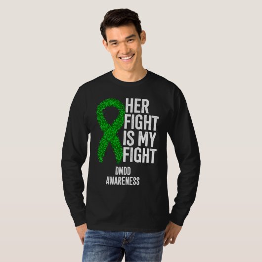 Her Fight Is My Fight DMDD Awareness Tシャツ (正面フル)