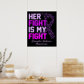 Her Fight Is My Fight Domestic Violence Awareness ポスター (キッチン)