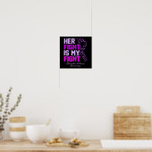 Her Fight Is My Fight Domestic Violence Awareness ポスター (キッチン)