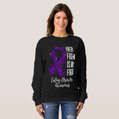 Her Fight Is My Fight Eating Disorder Awareness スウェットシャツ (正面フル)