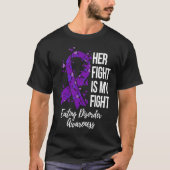 Her Fight Is My Fight Eating Disorder Awareness Tシャツ (正面)