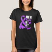 Her Fight Is My Fight Epilepsy Survivor Epilepsy A Tシャツ (正面)