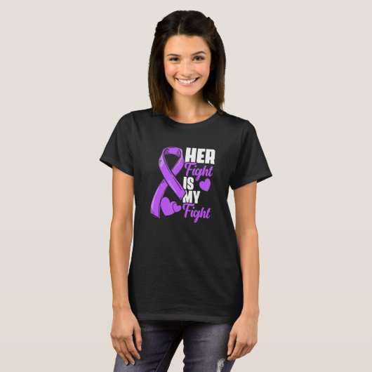 Her Fight Is My Fight Epilepsy Survivor Epilepsy A Tシャツ (正面フル)