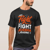 Her Fight Is My Fight Leukemia Awareness Premium Tシャツ (正面)