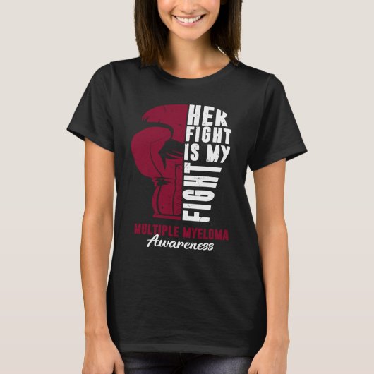 Her Fight Is My Fight Multiple Myeloma Awareness S Tシャツ (正面)