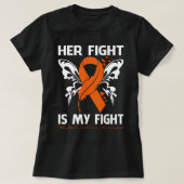 Her Fight Is My Fight MULTIPLE SCLEROSIS AWARENESS Tシャツ (デザイン正面)