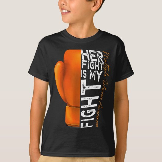 Her Fight Is My Fight Multiple Sclerosis Awareness Tシャツ (正面)
