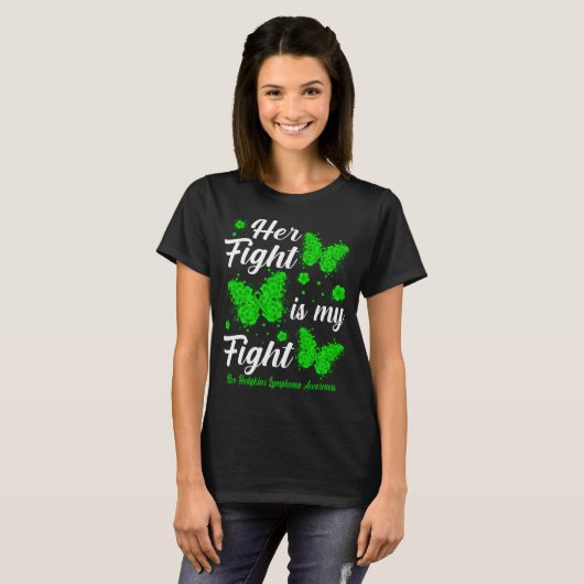 Her Fight Is My Fight Non-Hodgkin's Lymphoma Aware Tシャツ (正面フル)