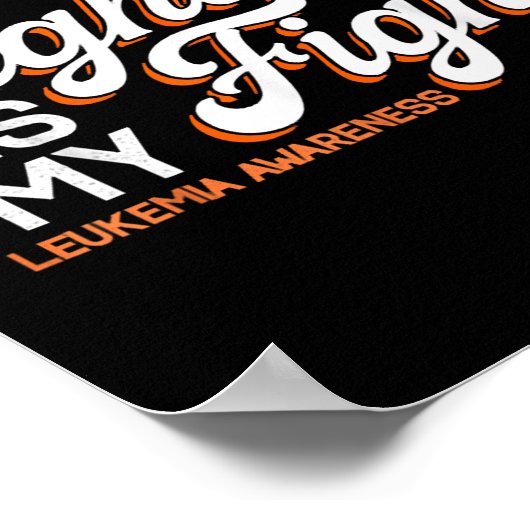 Her Fight Is My Fight, Orange Ribbon Leukemia Awar ポスター (角)