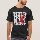 Her Fight Is My Fight Sepsis Supporter Sepsis Awar Tシャツ (正面)