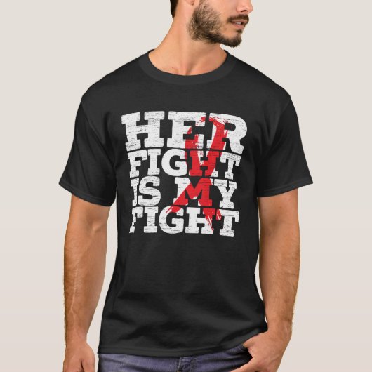 Her Fight Is My Fight Sepsis Supporter Sepsis Awar Tシャツ (正面)