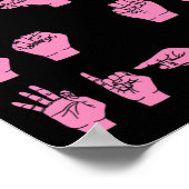 Her Fight Is My Fight Sign Language Breast Cancer  ポスター (角)