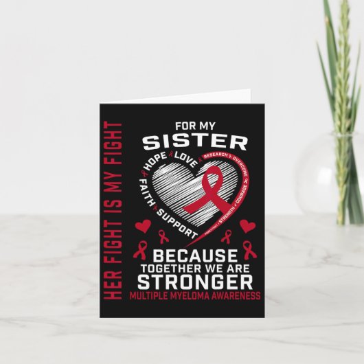 Her Fight Is My Fight Sister Multiple Myeloma Awar カード (正面)
