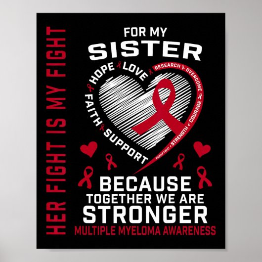 Her Fight Is My Fight Sister Multiple Myeloma Awar ポスター (正面)