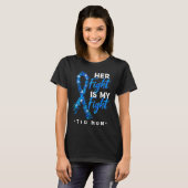 Her Fight Is My Fight T1D Mom Diabetes Awareness 1 Tシャツ (正面フル)