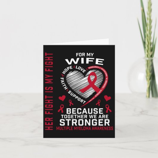 Her Fight Is My Fight Wife Multiple Myeloma Awaren カード (正面)