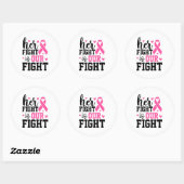 Her Fight Is Our Fight Breast Cancer Awareness ラウンドシール (シート)