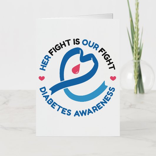 Her Fight Is Our Fight – Diabetes Awareness 箔シーズンカード (正面)