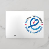 Her Fight Is Our Fight – Diabetes Awareness 箔シーズンカード (外側レイダウン)