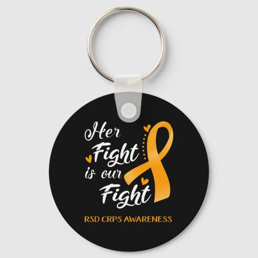 Her Fight Is Our Fight Rsd Crps Awareness キーホルダー (正面)
