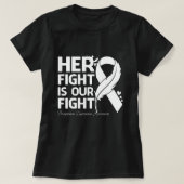 Her Fight Is Our My Fight POSTPARTUM DEPRESSION AW Tシャツ (デザイン正面)