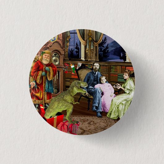 Her First T-Rex 缶バッジ (正面)