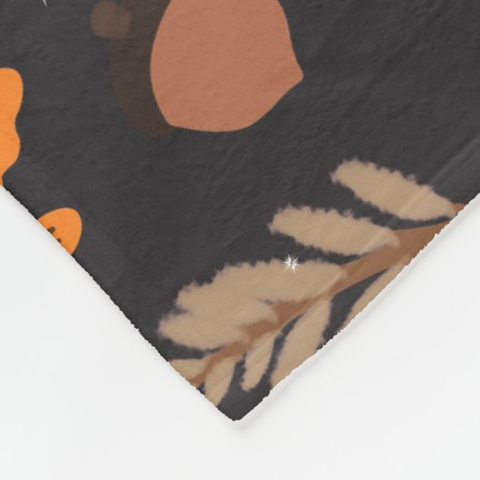 Her Four Seasons – Autumn Pattern フリースブランケット (角)