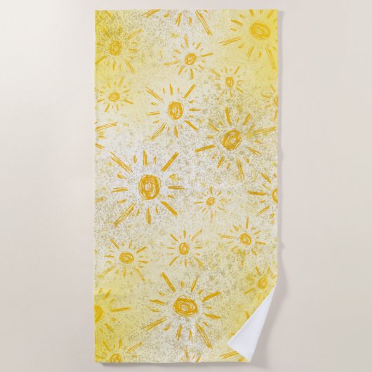 Her Four Seasons – Summer Pattern ビーチタオル (正面)