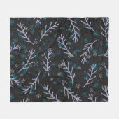Her Four Seasons – Winter Pattern フリースブランケット (正面(横))