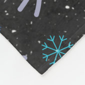 Her Four Seasons – Winter Pattern フリースブランケット (角)