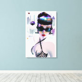 Her Future Peaks キャンバスプリント (インサイチュ (ウッドフロア))