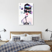 Her Future Peaks キャンバスプリント (インサイチュ (寝室))