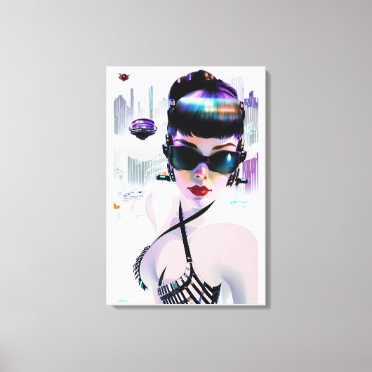 Her Future Peaks キャンバスプリント (正面)