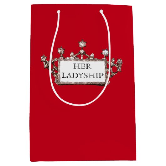 "Her Ladyship" ミディアムペーパーバッグ (正面)