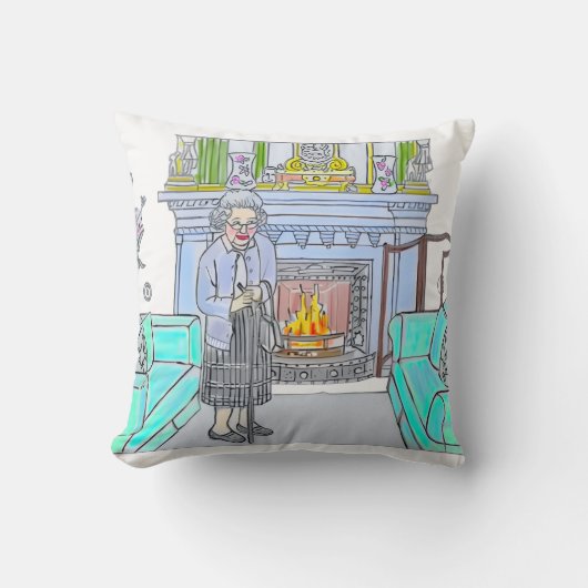 Her Majesty, Queen Elizabeth II クッション (正面)