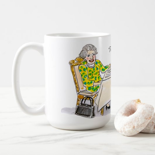 Her Majesty, Queen Elizabeth II コーヒーマグカップ (ドーナツ)