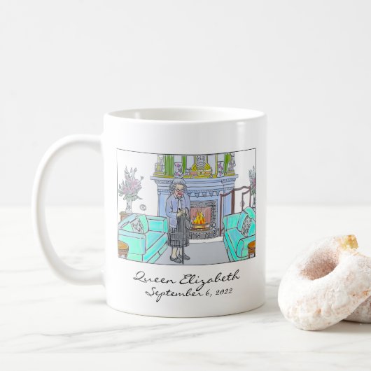 Her Majesty, Queen Elizabeth II コーヒーマグカップ (ドーナツ)