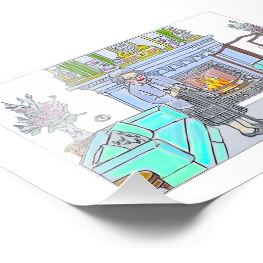 Her Majesty, Queen Elizabeth II フォトプリント (角)