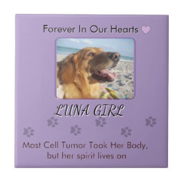 Her Memory in Gentle Purple タイル