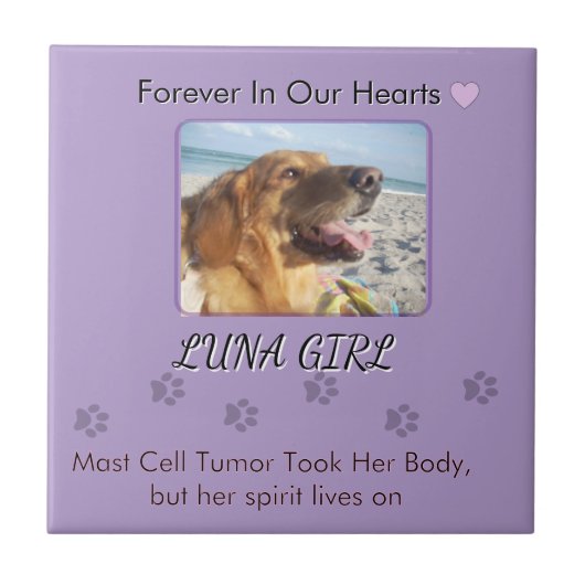 Her Memory in Gentle Purple タイル (正面)