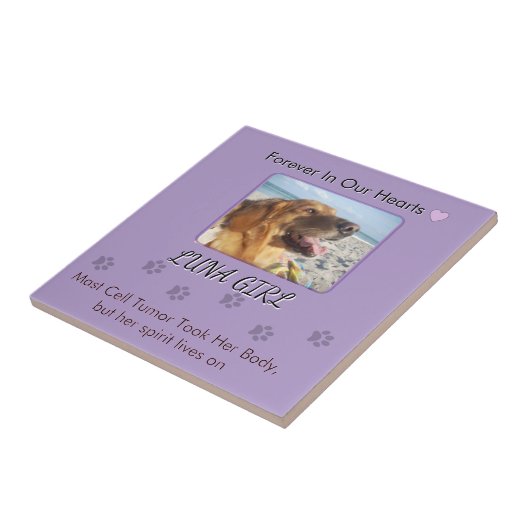 Her Memory in Gentle Purple タイル (側面)