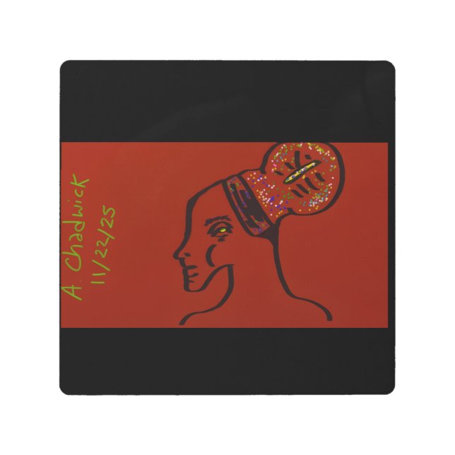 Her Name Is Light メタルプリント (正面)