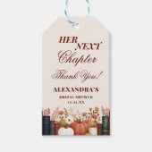 Her Next Chapter Book Theme Bridal Shower Favor ギフトタグ (正面)