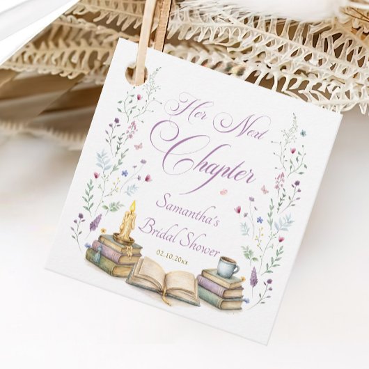 Her Next Chapter Bridal Shower  フェイバータグ
