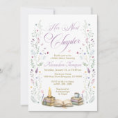 Her Next Chapter Bridal Shower 招待状 (正面)