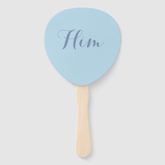Her or Him Wedding Game Paddles  ハンドファン (裏面)