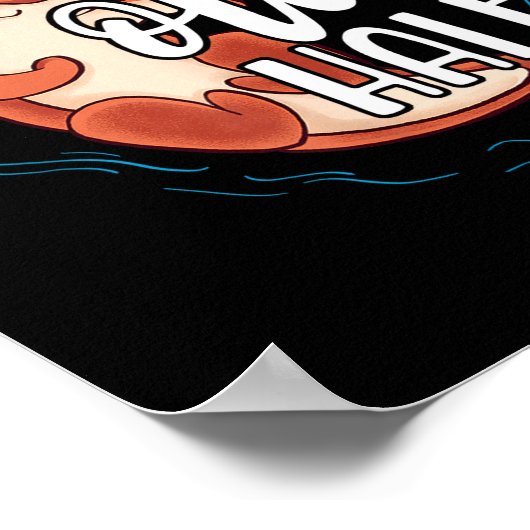 Her Otter Half Pun Romantic Couple Valentine's Day ポスター (角)