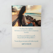 HER OWN PERSON DAUGHTER BIRTHDAY CARD サンキューカード (内部)