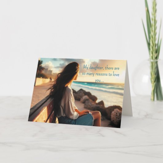 HER OWN PERSON DAUGHTER BIRTHDAY CARD サンキューカード (正面)