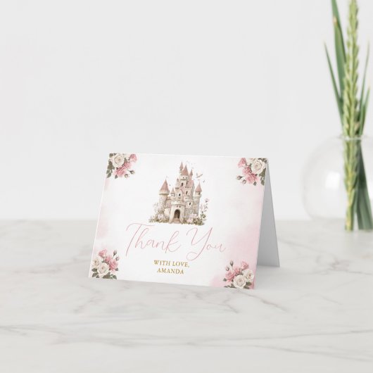 Her royal five-ness Princess Birthday Castle サンキューカード (正面)